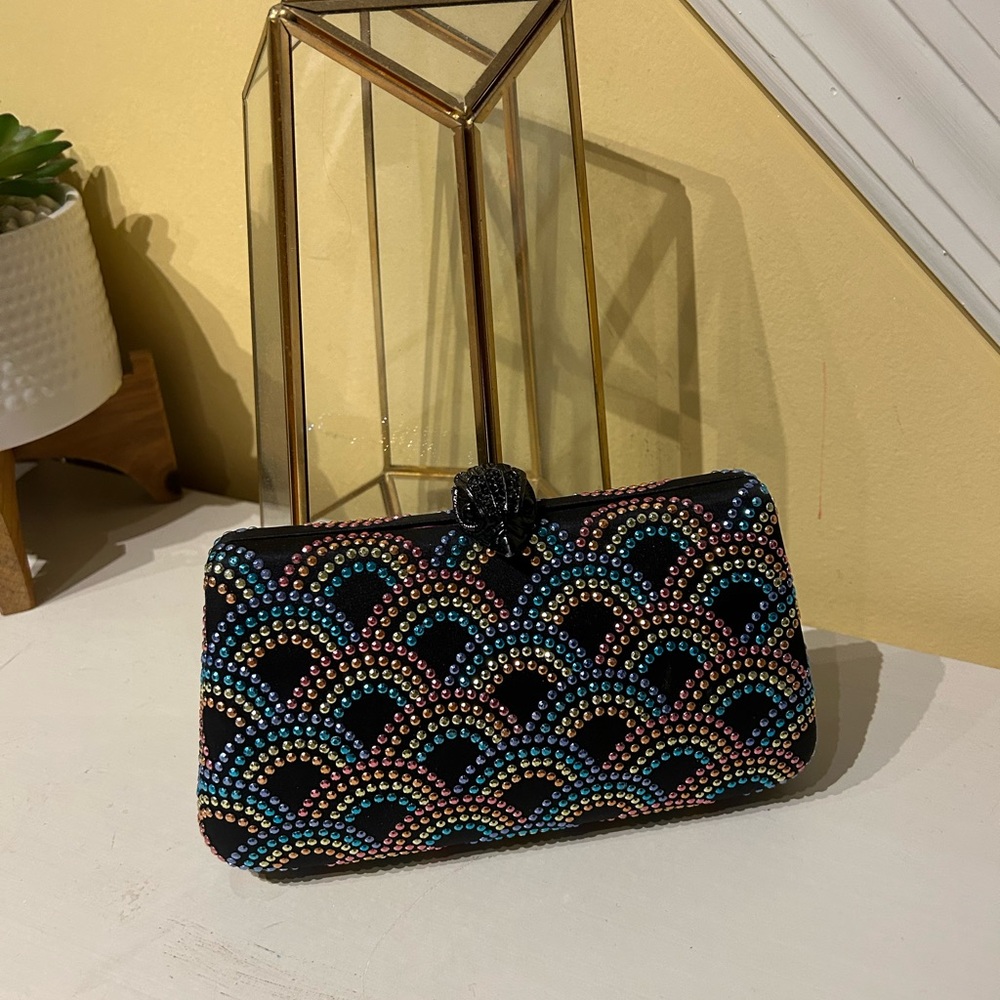 Kurt Geiger Multicolor Beaded Clutch